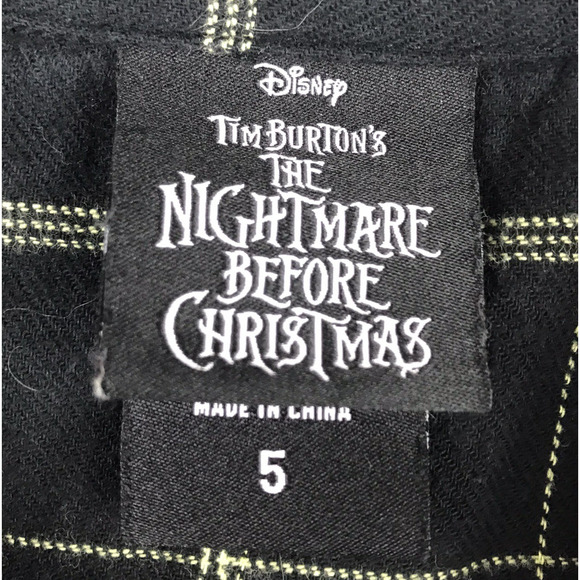 Torrid Nightmare Before Christmas Button Up Flannel Plaid Oogie Boogie Size 5X - Picture 7 of 9